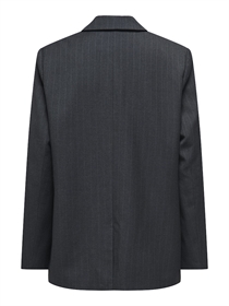 ONLY Blazer Jakke Sadie Dark Grey White Pinstripes